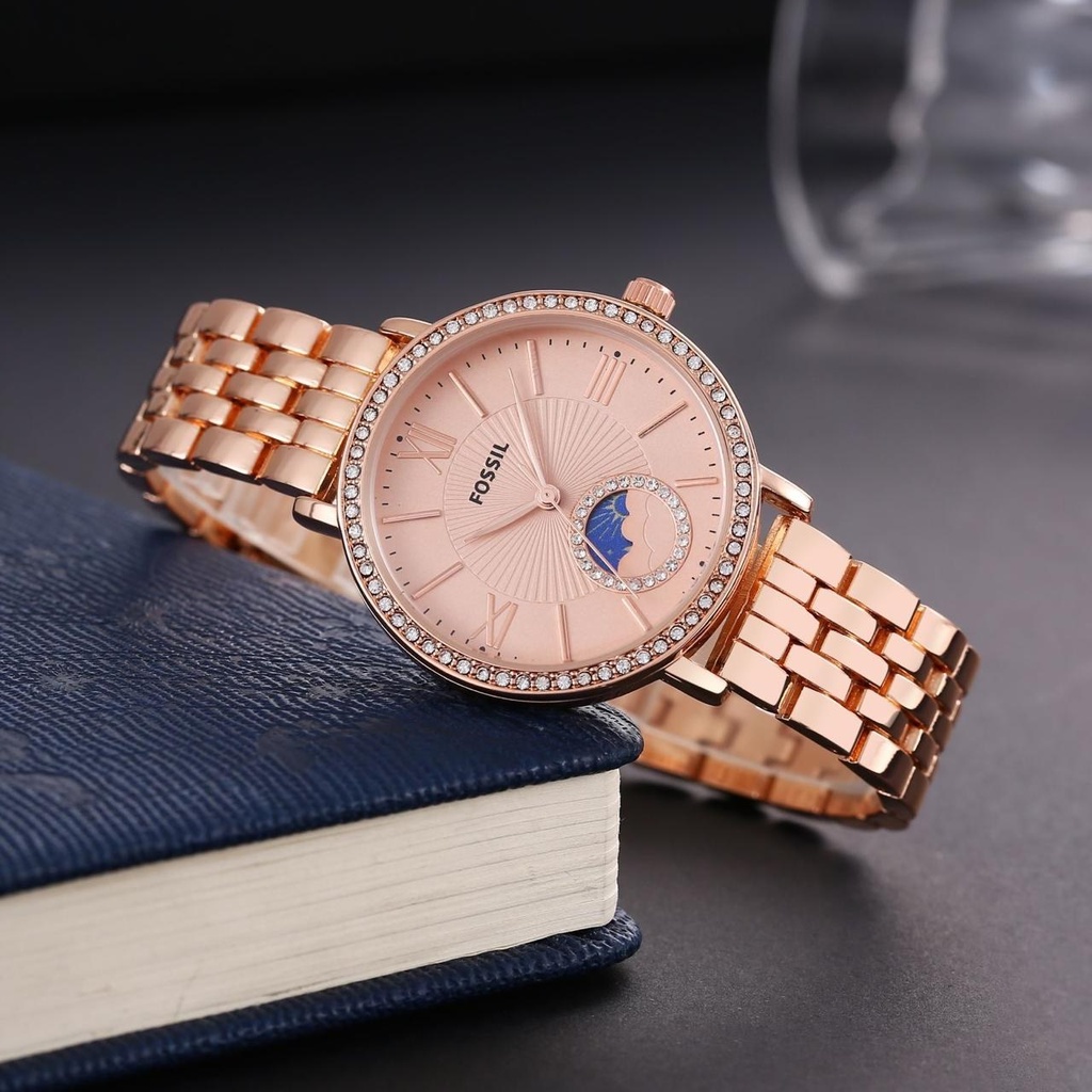 [MOB-99333d40-ed49-4fac-8b51-3387a3d064bd] Fossil ladies watch sun and moon working
