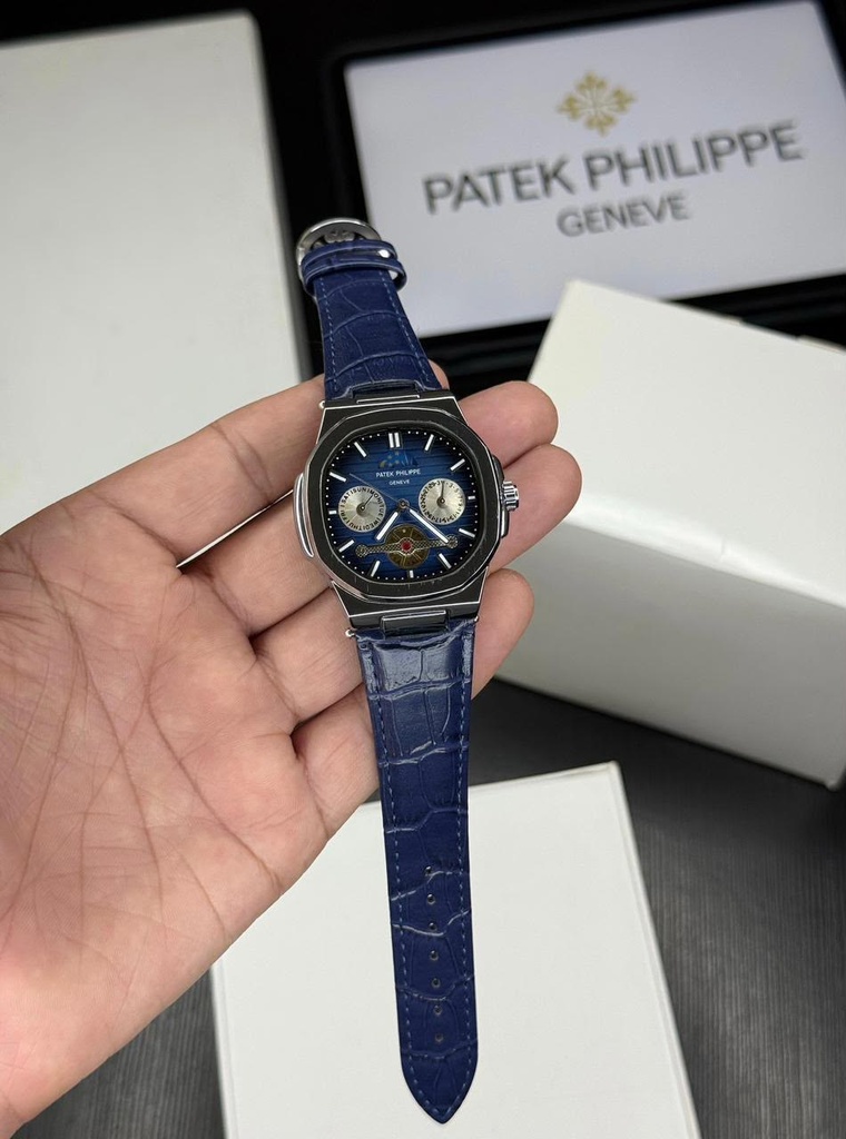[MOB-c313a2d9-5668-4deb-82c7-e8c8e2ea1df0] PATEK PHILIPPE LEATHER WATCH