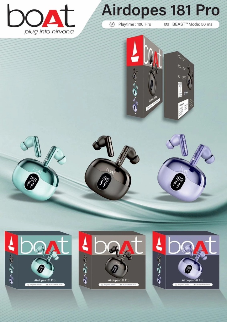 [MOB-1363685e-2b1a-4c8a-8e97-b1919885f155] Airdopes 181 Pro LED – Premium Earbuds
