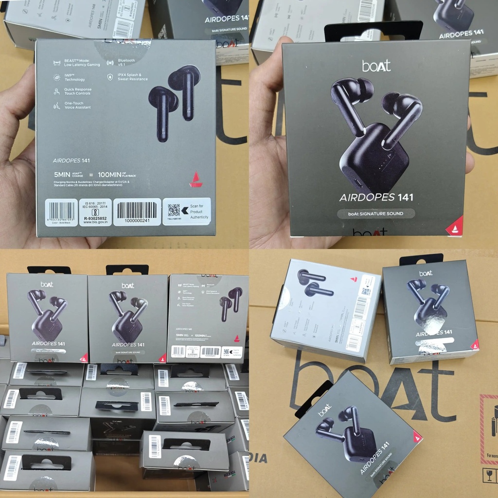 [MOB-85d18403-fcb6-4527-a600-e4d4ad97cc7e] boAt Airdopes 141 Og ( Serial Number Working ) Earbuds