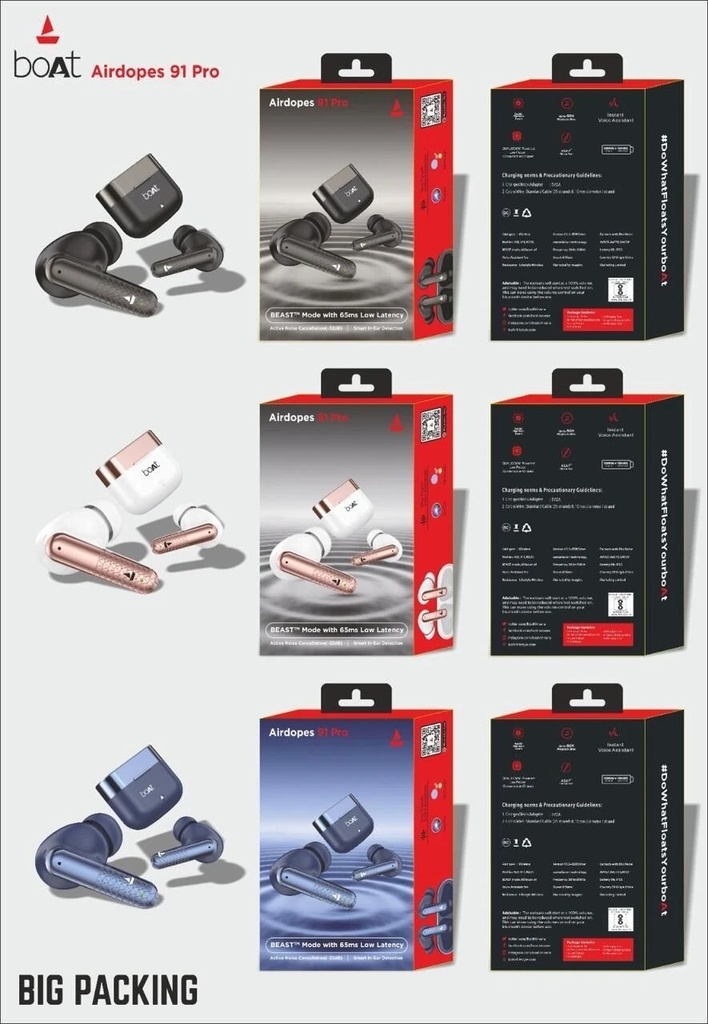 [MOB-8c3c14c2-424e-428d-b654-1f6b065e688a] Airdopes 91 Pro